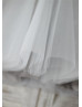 Cap Sleeves Silver Sequin Tulle Wedding Flower Girl Dress